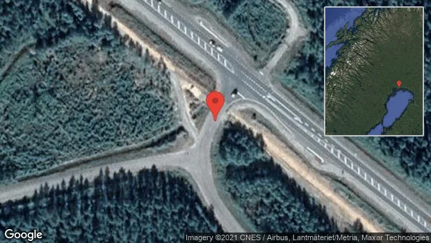Trafikolycka på väg 709