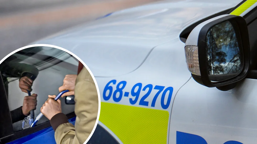 För att stjäla en katalysator behöver tjuven inte ens bryta sig in i bilen – det räcker med att kapa avgassystemet. Bilderna är tagna i andra sammanhang.