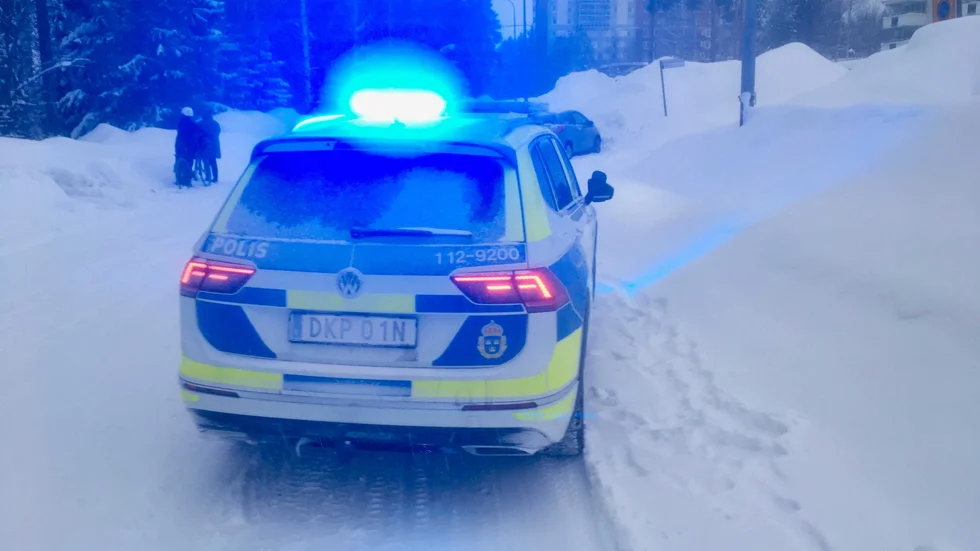En trafikolycka inträffade på Sjungande Dalen på tisdagsmorgonen.