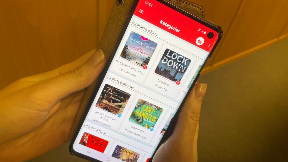 Med Biblio-appen får man tillgång till e-böcker och e-ljudböcker från Götabiblioteken. 