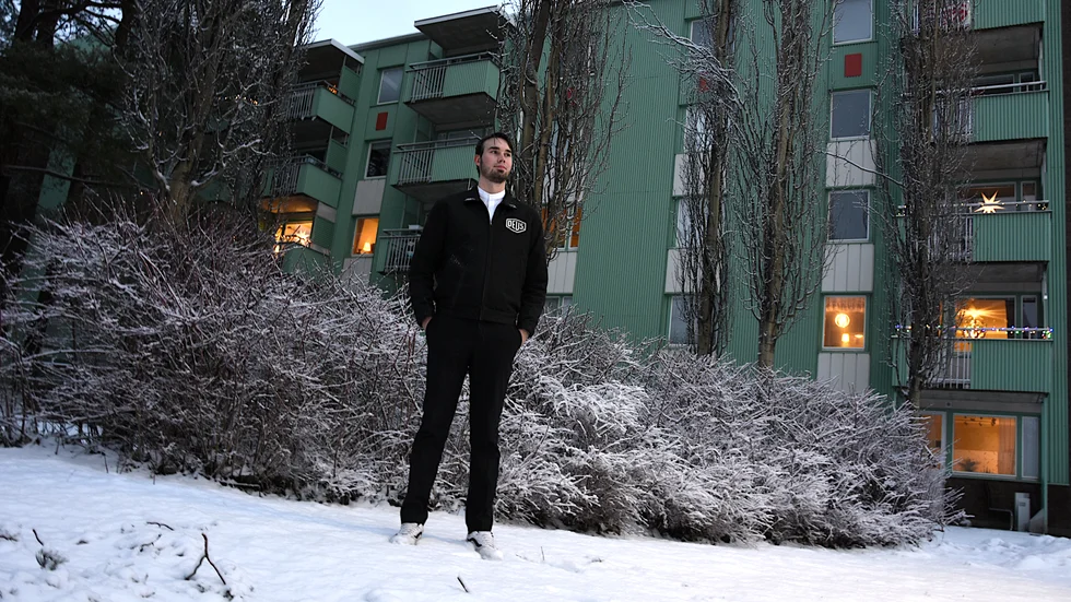 Isak Runsten är en av studenterna på LTU som firar jul utan familjen i år.