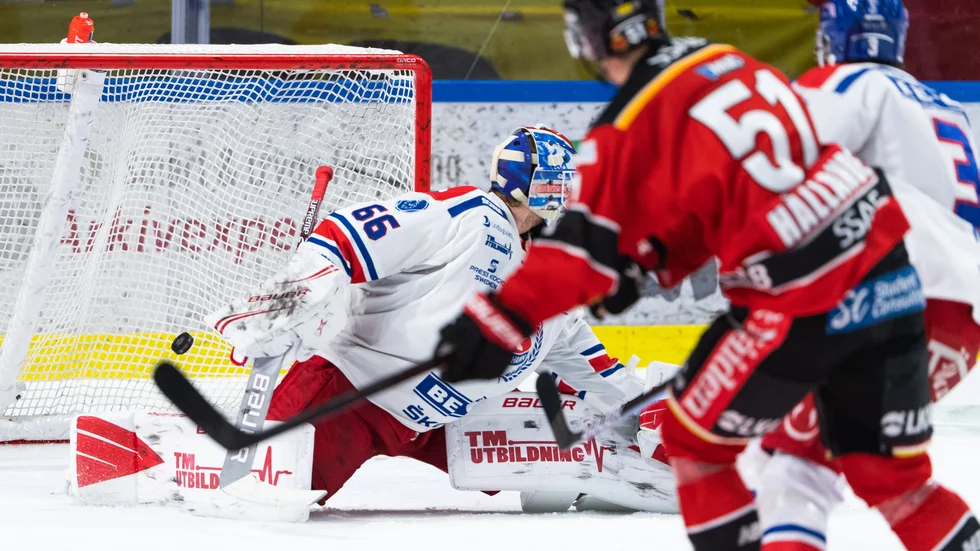 Här har Filip Hållander precis avgjort matchen mot Oskarshamn i förlängningen. 