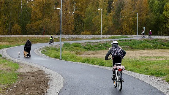 Gå eller cykla när du ska handla eller uträtta andra ärenden.