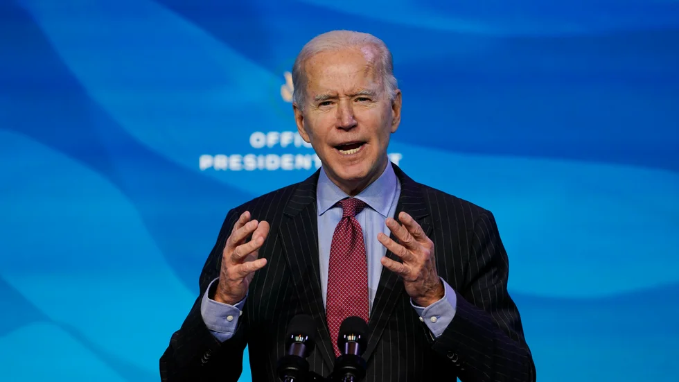 USA:s tillträdande president Joe Biden vill inte att riksrättsåtalet mot Trump ska hindra hans egna politiska arbete. Arkivbild.