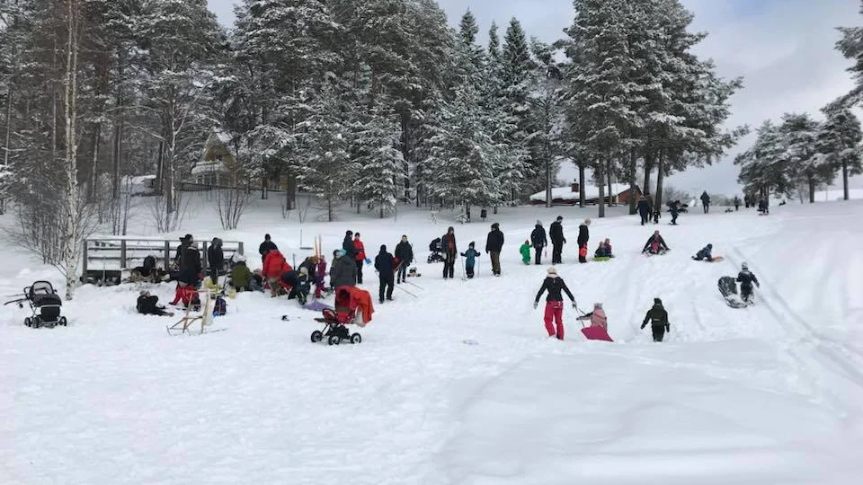 Spårdragaren har bland använts när Lilla Vasaloppet anordnats i Svartöstaden. 