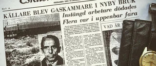 Hans gammelmorfar dog i gasolyckan på Nyby bruk