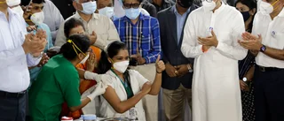 Indien har börjat massvaccinera