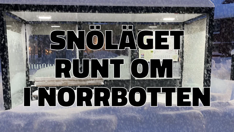 Så är snöläget runt om i Norrbotten.