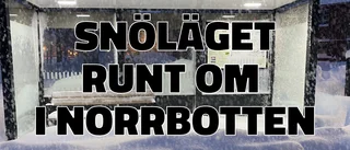 Våra reportrar direkt från snökaoset i Norrbotten