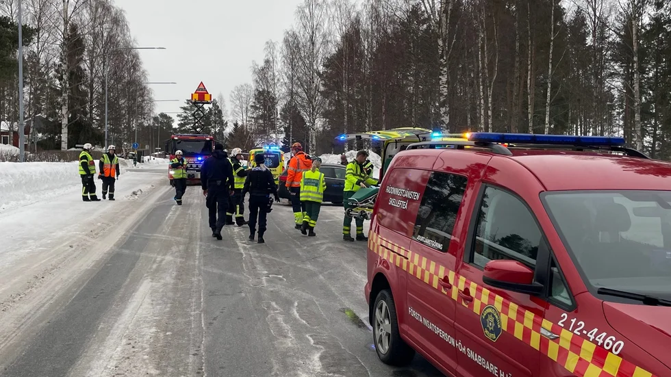 På måndagsmorgonen inträffade en trafikolycka på Ursviksgatan i Skelleftehamn.