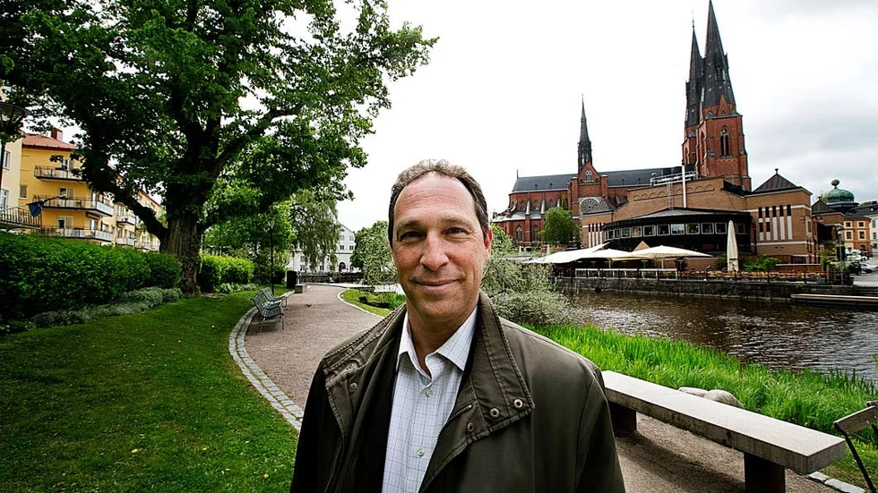 Jan Lodding trivs i Uppsala. – Det är en riktig stad, men har ändå lugnare tempo än Stockholm, säger han.