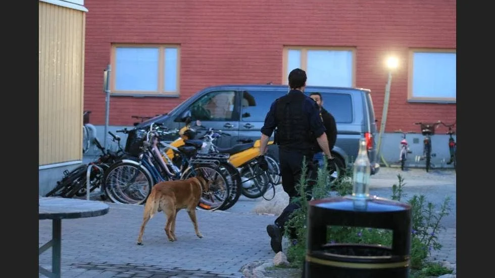 Polipådraget var påtagligt efter att skott avlossats på Kapellgärdet.