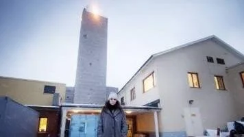 Anni Bernhard spelade in musikvideo i Dannemora gruva.