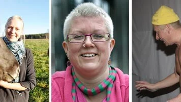 Thilde, Suzann och Janne.