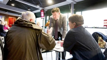 Staffan Fondberg från Svensk Hypotekspension informerar seniorlån.