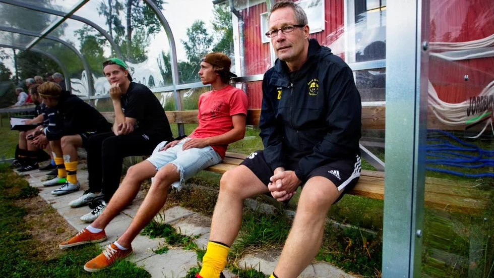 Det var blandade känslor hos Gusk-tränaren Zaine Söderlund efter den mållösa matchen mot Gute. Här är Söderlund fotograferad under en tidigare match.