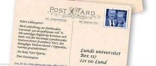 Universitetets grattisgliring till Lund
