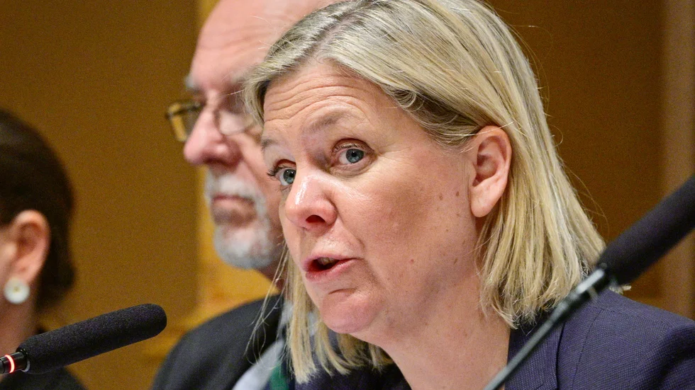 Statsminister Magdalena Andersson (S)
