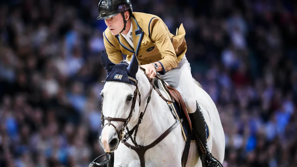 Peder Fredricson och Crusader Ice vann Hernings Grand Prix. Arkivbild.