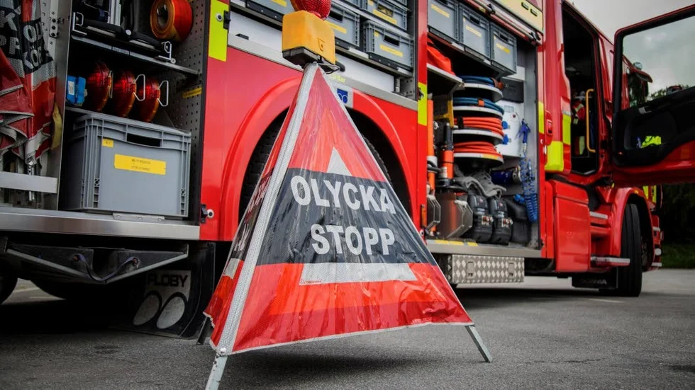 Olycka efter väg 95 i Arjeplog.