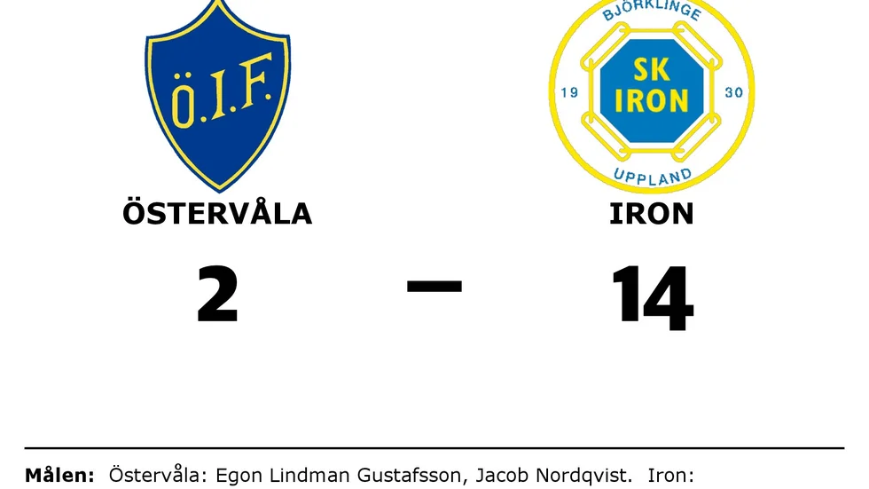 Östervåla IF förlorade mot SK Iron Hockey