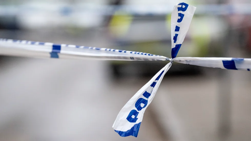 En misstänkt brottsplats har spärrats av i Kristianstad efter larm om knivskärning. Arkivbild.