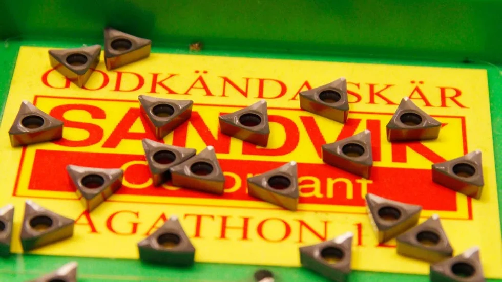Industriprodukter från Sandvik Coromant i Gimo går främst på export.