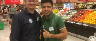 Ensamkommande löste butikens problem