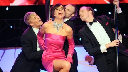 Stockholm 2012-01-23 Programledaren Petra Mede showar under Guldbaggegalan 2012 pÃ¥ Cirkus i Stockholm.
Foto Leif R Jansson / SCANPIX kod 10020