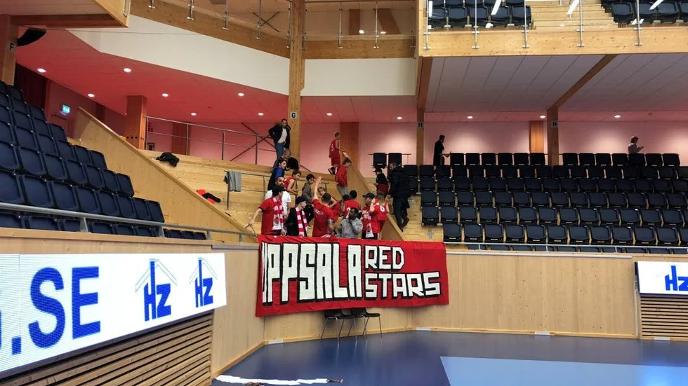 Jubel. Uppsalaklacken jublade efter slutsignalen.