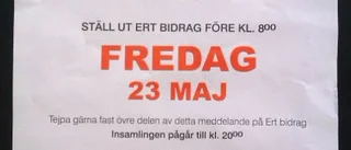 Polisen varnar för klädinsamlare