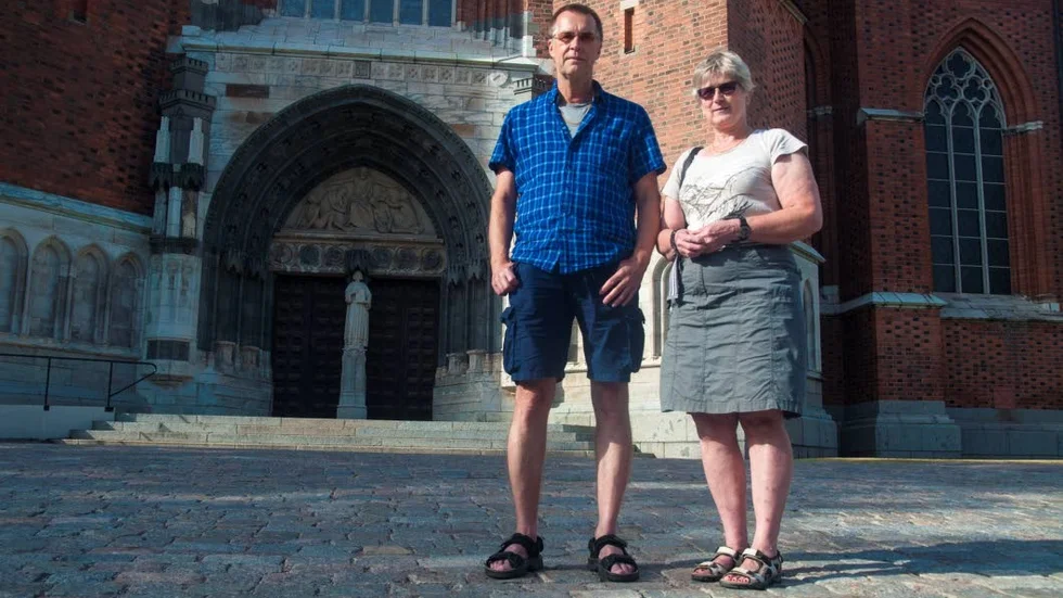 Göran Nöjd, 61 år, och Astrid Sahlin Nöjd, 61 år, är i Uppsala främst för Linné.