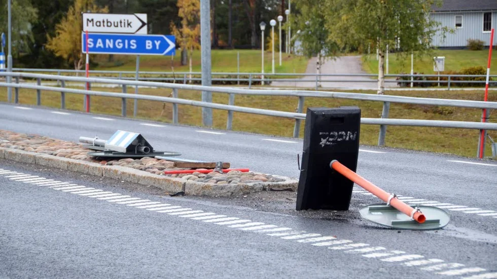 Här tog bilfärden slut.
