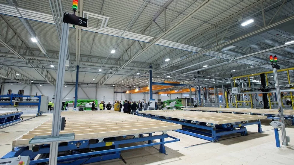 Invigt. Lindbäcks invigde sin ny fabrik i Piteå i december för nyproduktion av lägenheter.