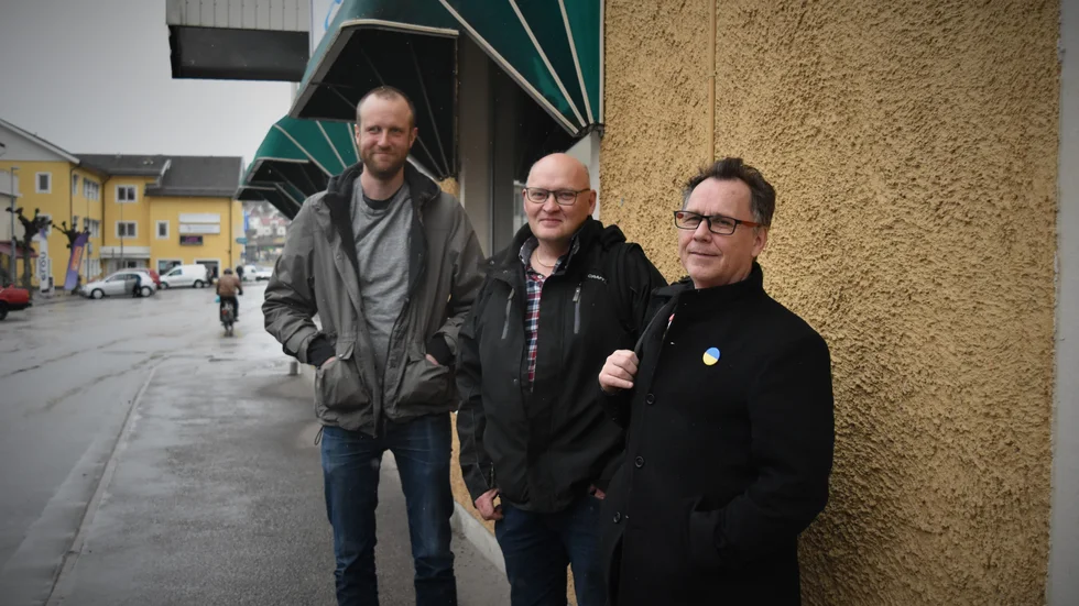 Erik Andersson (V), Pierre Ländell (LPO) och Conny Forsberg (S).
