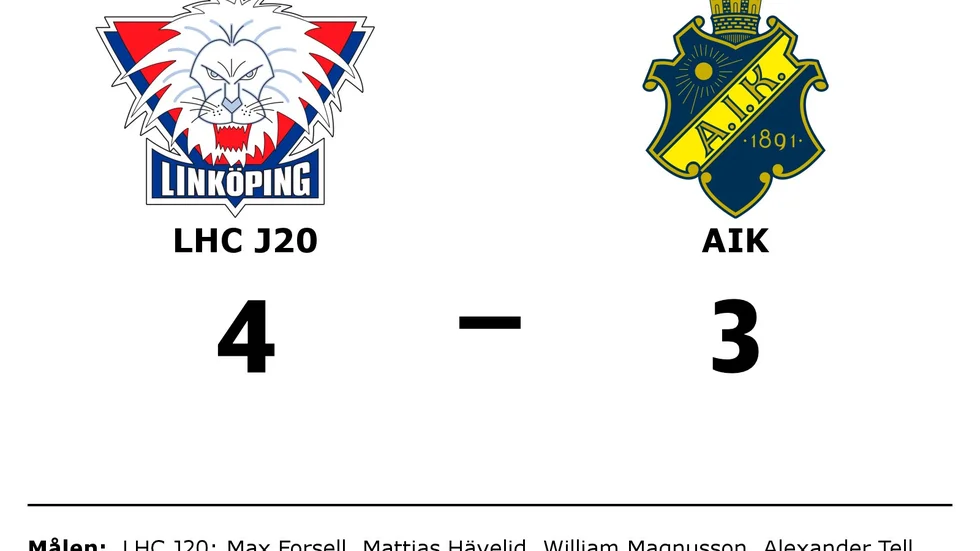 Linköping HC vann mot AIK