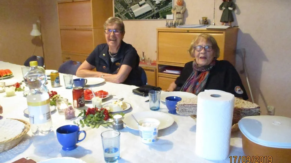 Agnetha Ridderström och Gunnel Nilsson pratade gamla minnen.