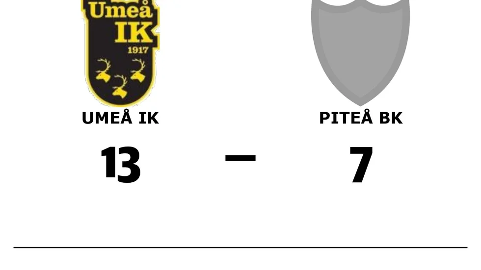 Umeå IK BF vann mot Piteå BK
