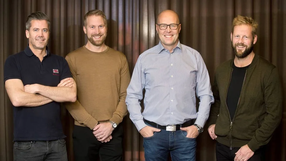 Hö allbyggs delägare Håkan Stridfeldt, Alexander Johansson, Peter Fahlblom och Anders Lundholm.
