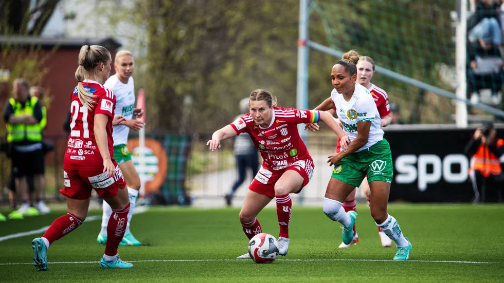 På LF Arena besegrades Hammarby med 2-1.