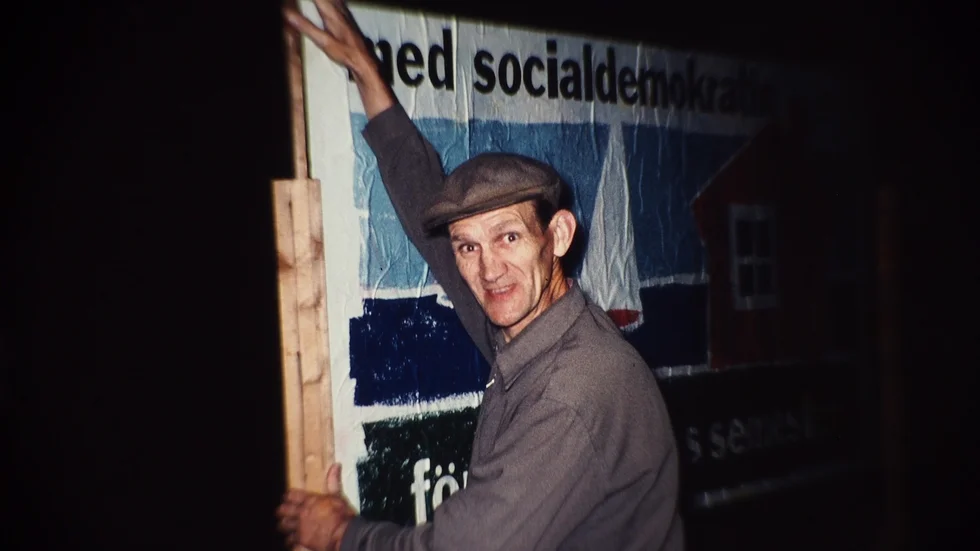 Här ser vi Per Eks morbror Valter Andersson som på sin tid var aktiv i Fredriksdals arbetarekommun. 