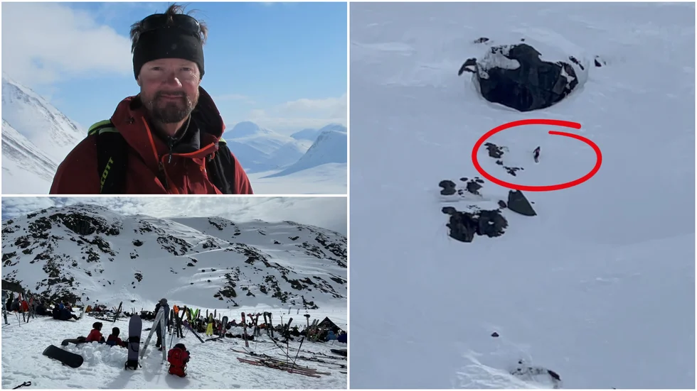 Extrema åk nedför branter, det handlar anrika tävlingen Extrem-NM i Riksgränsen om. Här syns Nordalsbranten.  Robert Gustafsson grundade tävlingen för över 30 år sedan. Nu slår de deltagarrekord. "Generellt är det ett stort intresse för det här sättet att åka på", säger han.