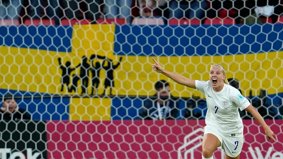 Englands EM-hjälte Beth Mead missar VM-festen. Arkivbild.