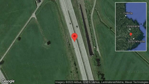 Brinnande fordon stoppar trafiken på E4