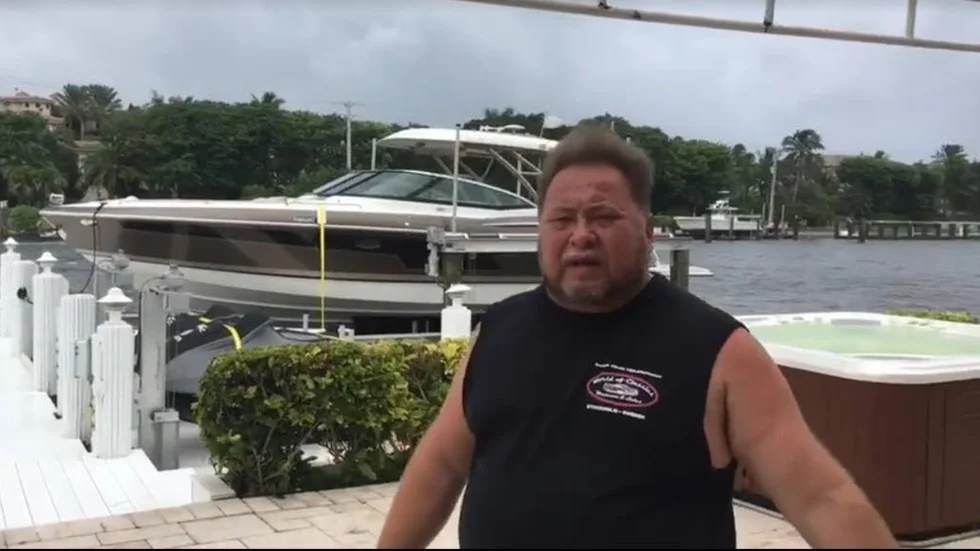 Möter stormen. Leif-Ivan Karlsson och hustrun Susanne landade i Florida i tisdags och blir kvar över orkanen Irma.