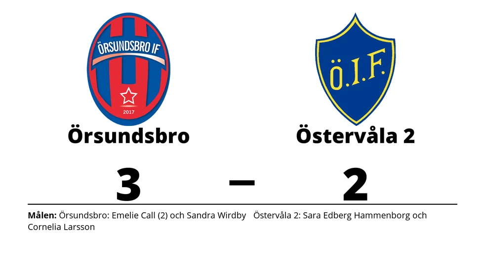 Örsundsbro IF vann mot Östervåla IF 2