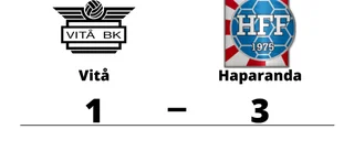 Haparanda segrare borta mot Vitå