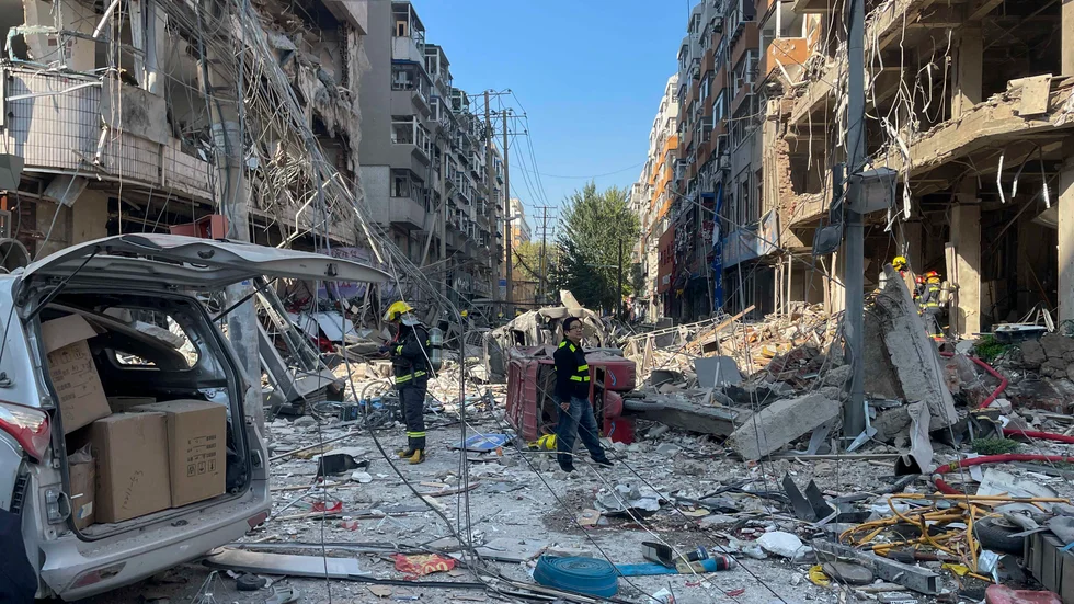 Flera byggnader totalförstördes i explosionen. Över 30 människor dödades.