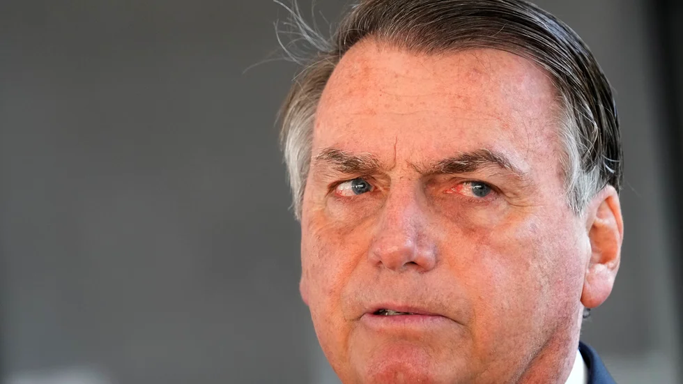 Brasiliens före detta president Jair Bolsonaro. Arkivbild.