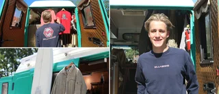 Alve, 19, startade eget – säljer begagnade surfkläder